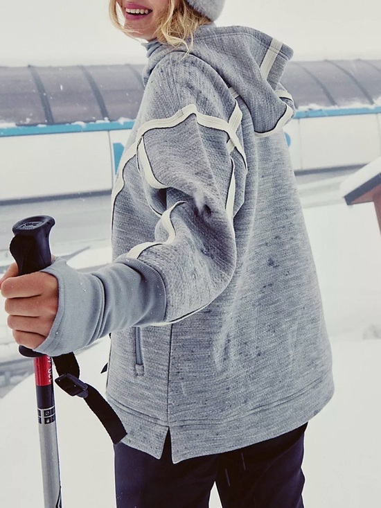 Free People Jackets & Blazers - Free People Movement "Feel The Heat" Merino Wool Pullover Jacket Hoodie-S-Layer